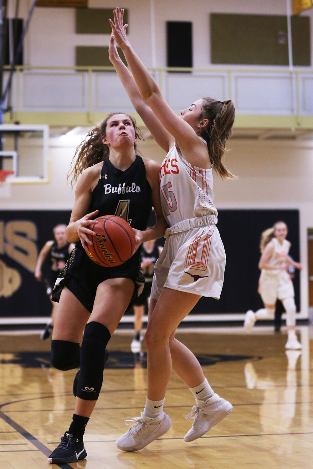 Lexi Rule jumps for a layup